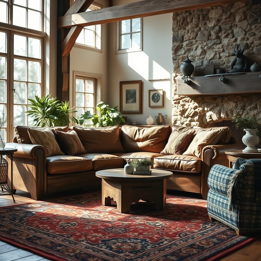 rustic sofa set