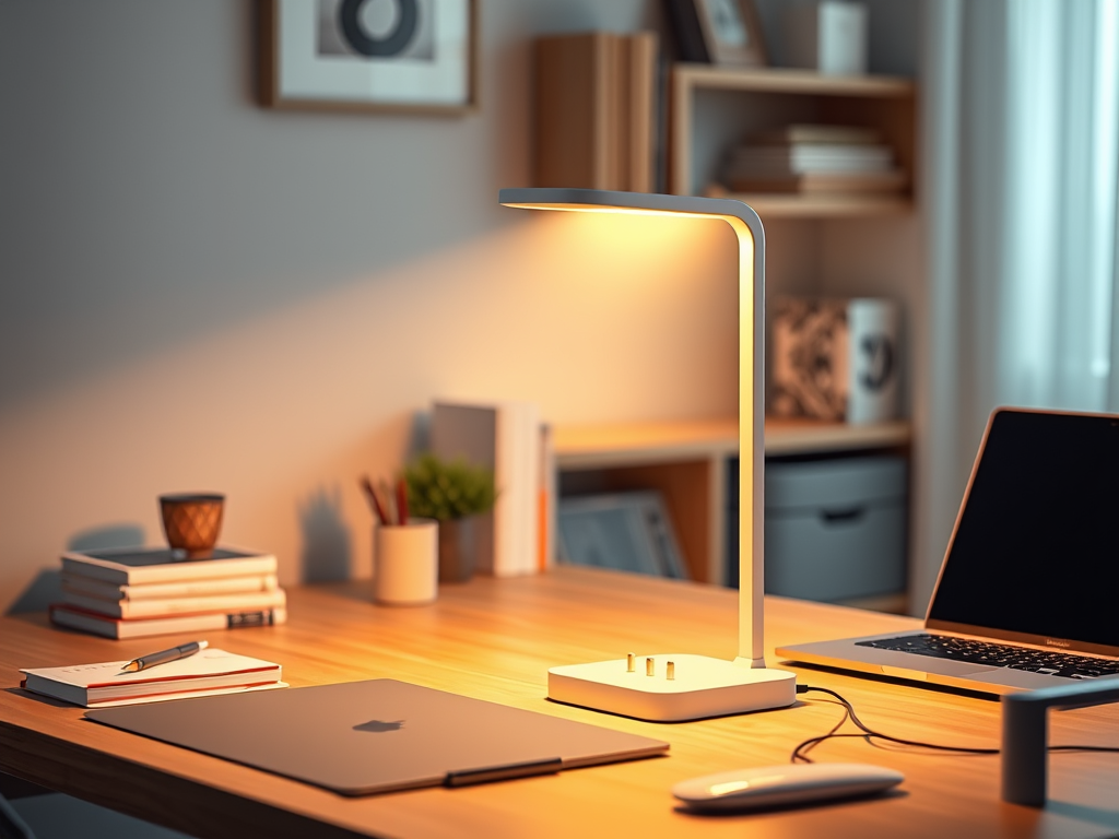 Desk Lamp with USB Charging Port