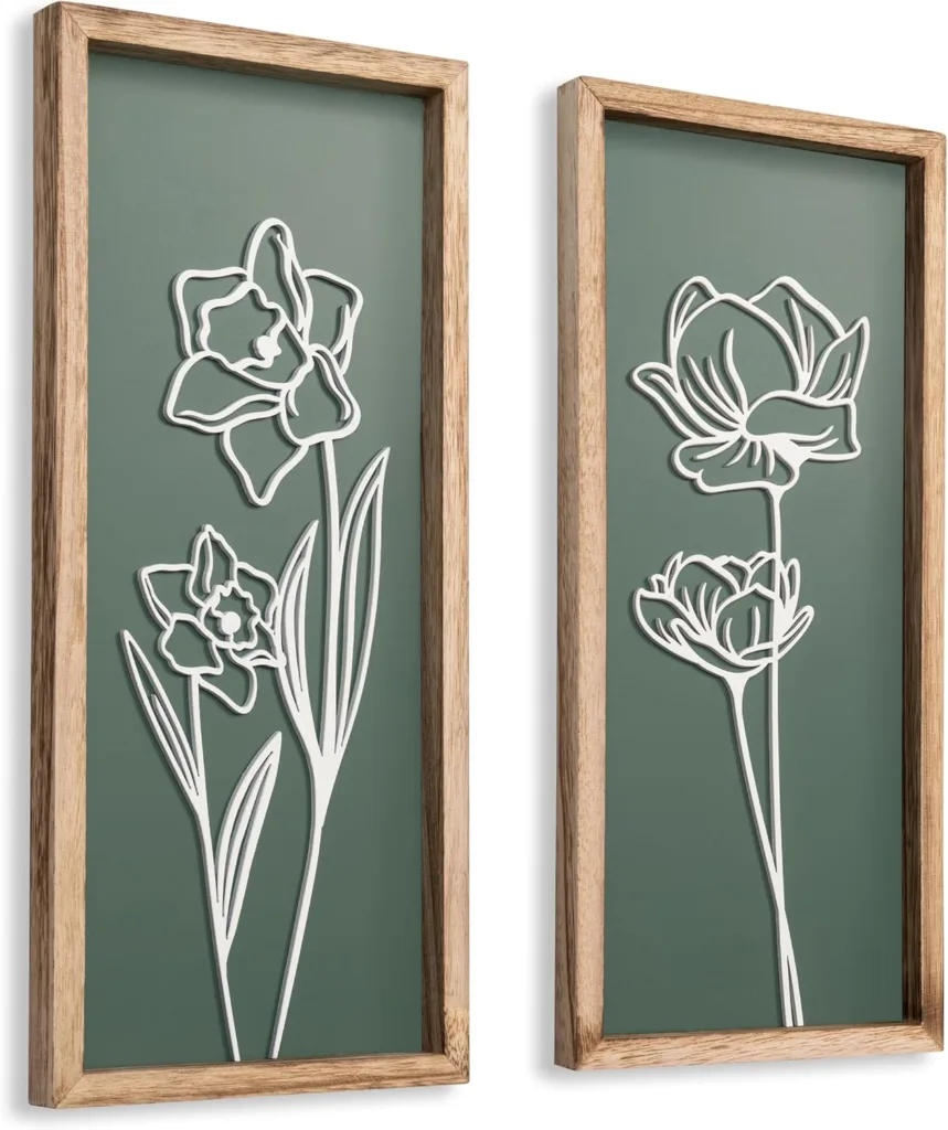 Top Picks for Boho Green Wall Art