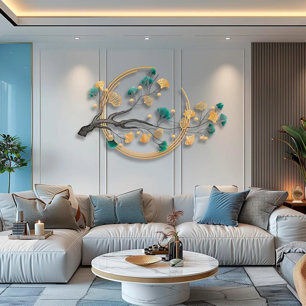 QXSXKJ 3D Metal Wall Art Decor