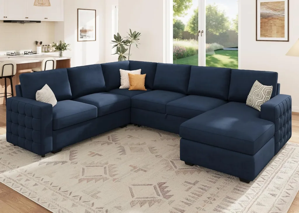 280720251753705337-1024×732 HONBAY Velvet Blue Sectional Couch